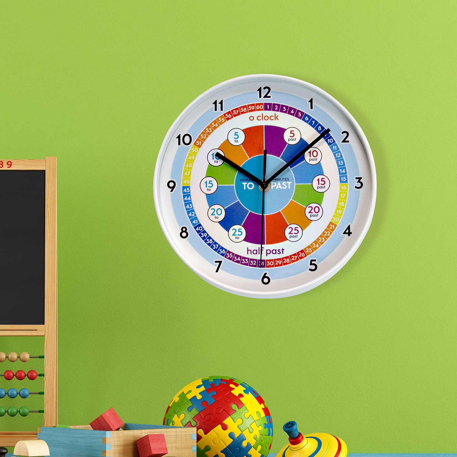 Learning Clock – Colourful – Walplus