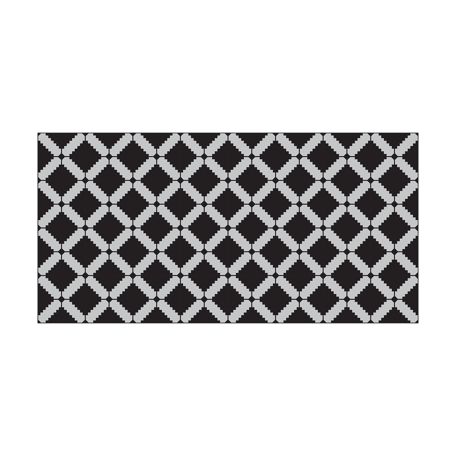 Modern Geometric Stencil Pattern Floor Stickers Walplus