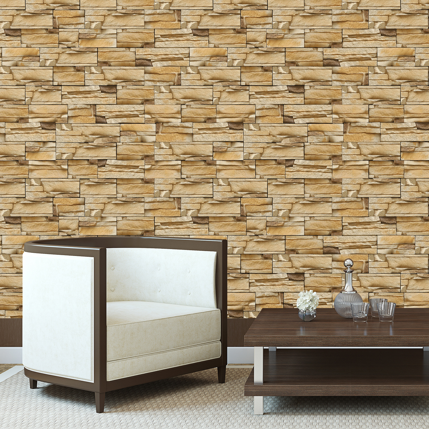 Rock Pattern – 4 Pcs – Walplus