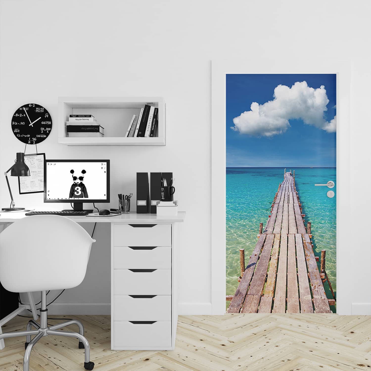 Beach Door Mural Walplus