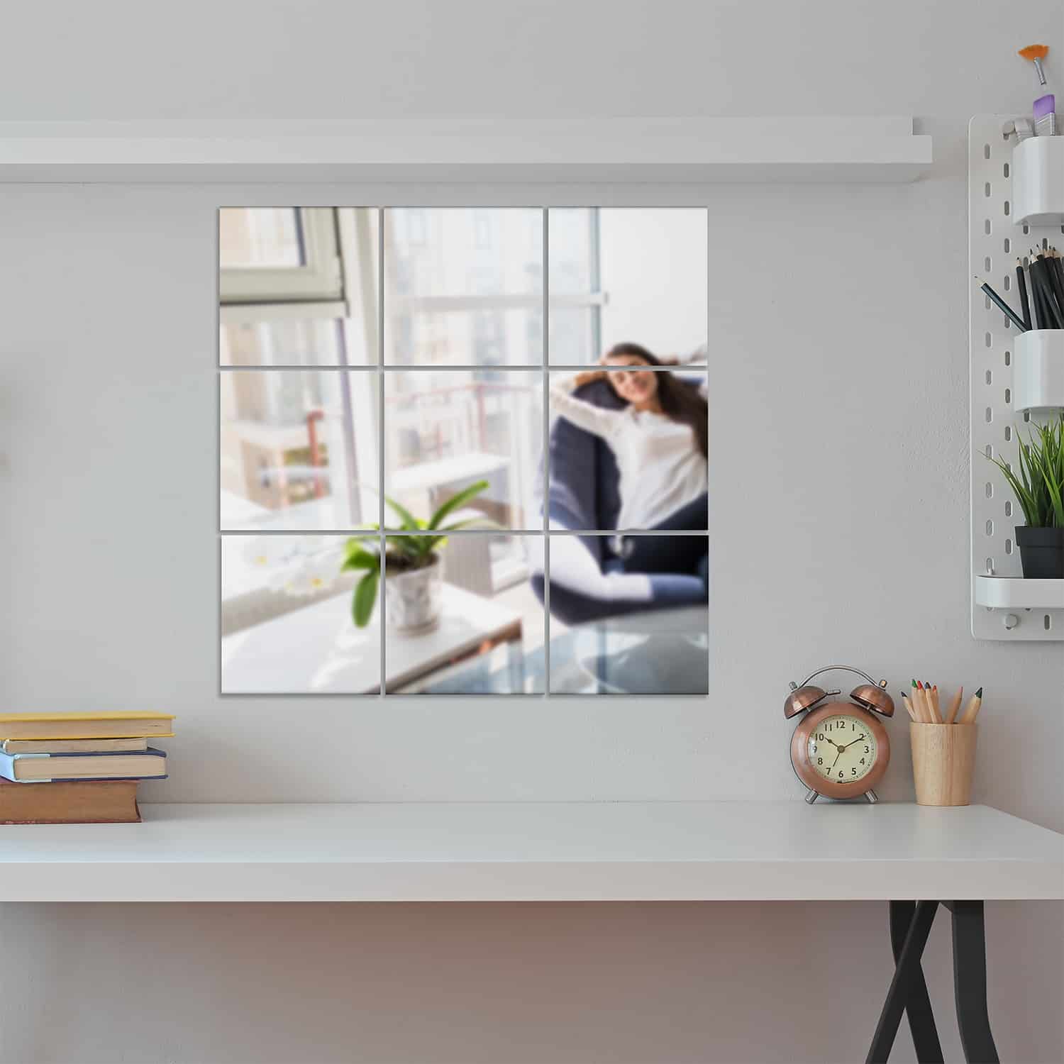 Square Mirror Wall Art 9pcs Walplus